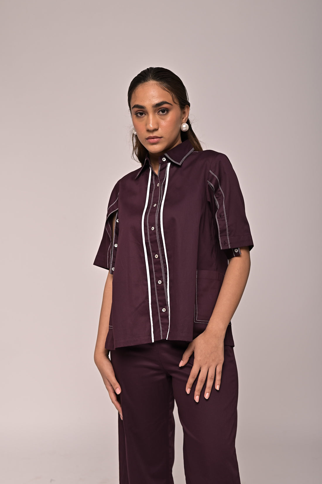 Boxy Double Layer Shirt