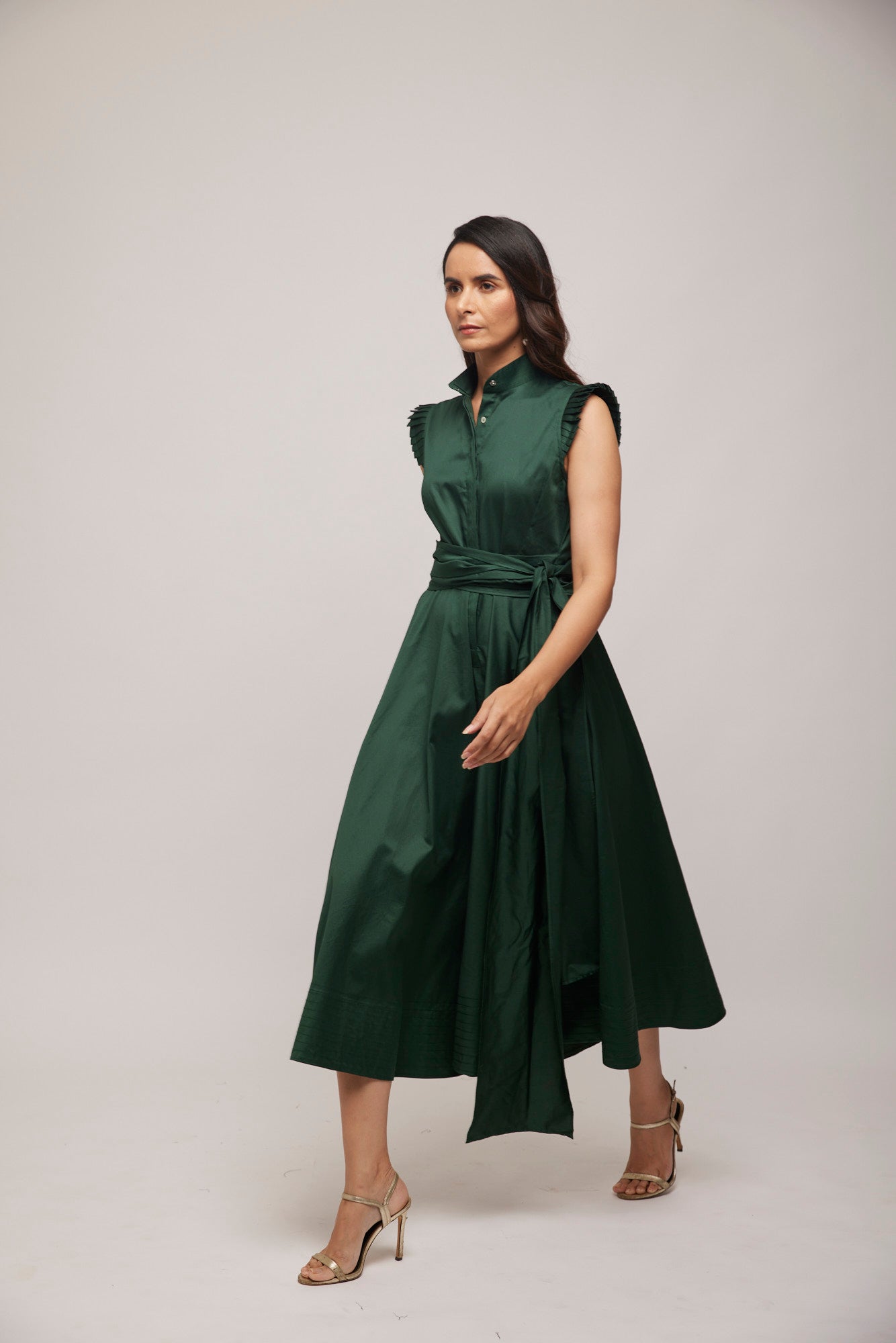 Pleated Sleeve Culotte Jumpsuit – Escape By Aishwarya